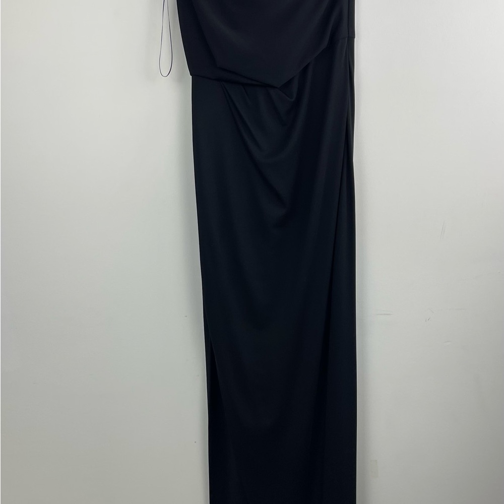BCBGMaxAzria One Shoulder Black Dress